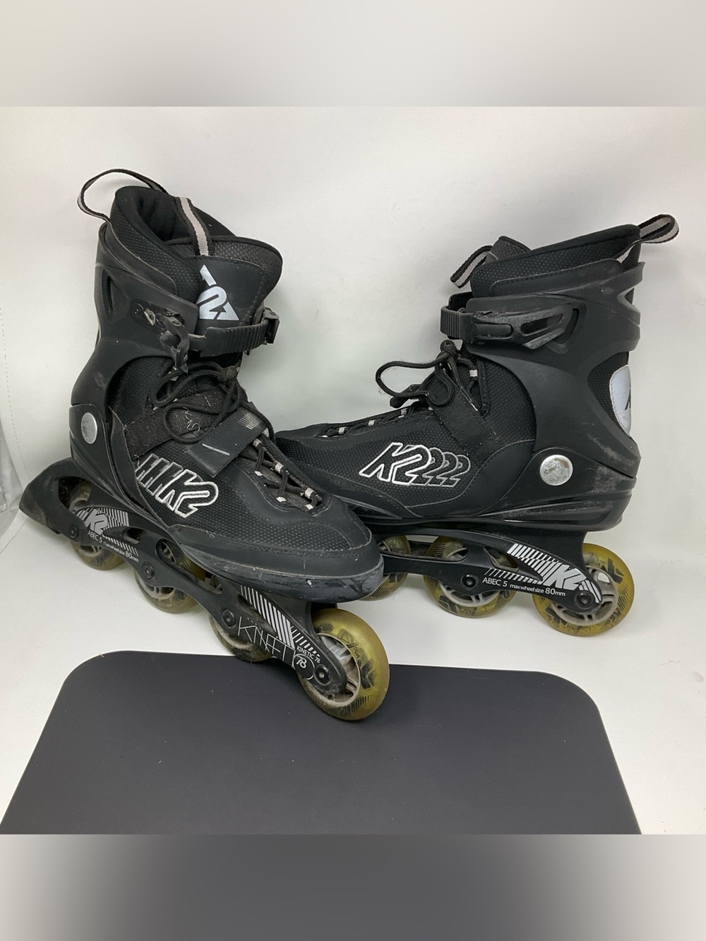 K2 Men's Kinetic 78 Black/Gray Inline Skates Size 9